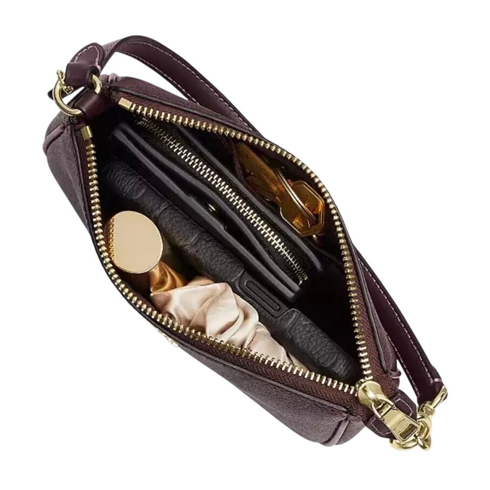 Coach Nolita in Signature Canvas Black Currant NWT - Picture 3 of 5